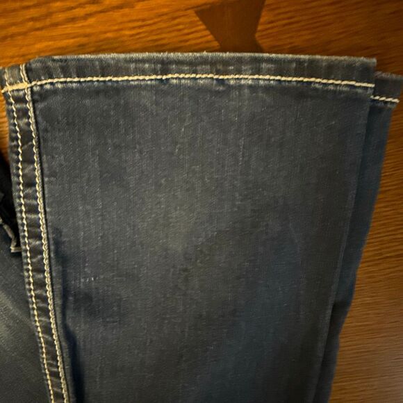 Miss Me Jeans Size 27 Bootcut M5014B26B MK798 Embroidered Flap Pockets Dark Wash - Picture 3 of 16